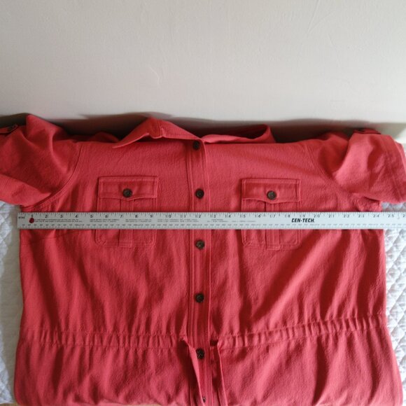 APPLESEEDS Drawstring Button Front Dress w/ pockets– Plus Size 20W - Picture 7 of 9